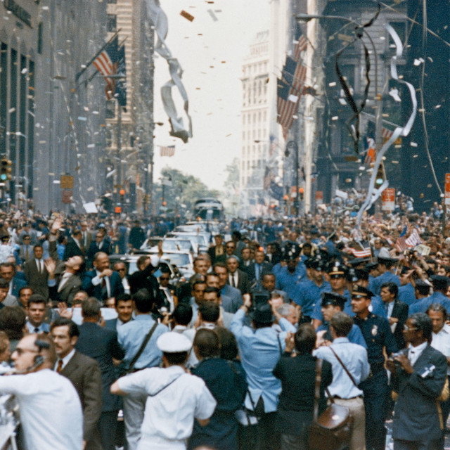 Canyon of Heroes during the 1969 ticker-tape parade for the Apollo 11. Photo: NASA. 