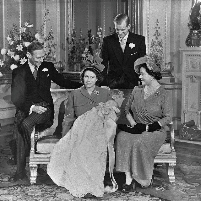 Christening of Charles in 1948.