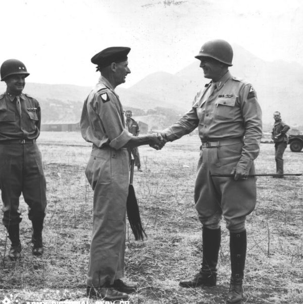 General Sir Bernard Montgomery (centre) (see question 1 below)